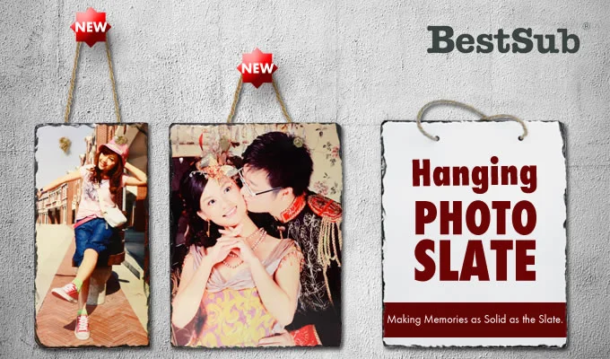 Rectangular Hanging Photo Slate