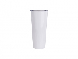 Vaso Acero Inoxidable Tumbler 33oz/1000ml con tapa deslizante (Blanco)