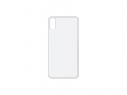 iPhone XS Max Cover  (Rubber, White)