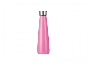 14oz/420ml Stainless Steel Pyramid Shaped Bottle (Rose Red)