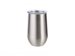 17oz/500ml Stainless Steel Stemless Wine Cup (Silver)