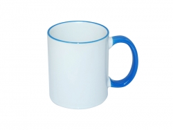 11oz Rim Handle Mug - Light Blue
