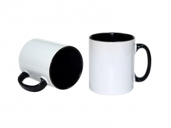 10oz Inner Rim Color Mug(Black)