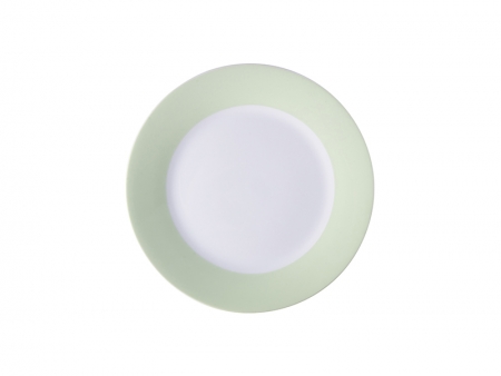 8&quot; Plate w/ Light Green Rim