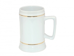 22oz Beer Mug(Gold Rim)