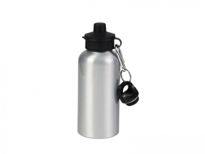 600ml Aluminium Water Bottle with Two Tops