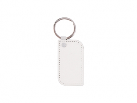 PU Leather Key Chain (Round Corner Rec)