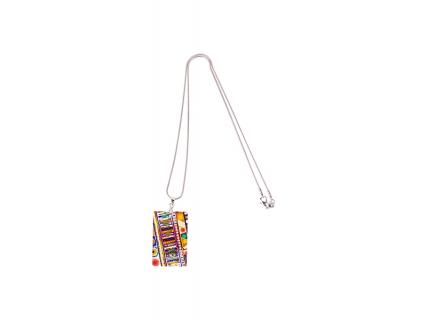 Rectangular Shell Necklace (25*40mm)