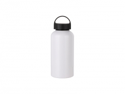 500ml Aluminium Water Bottle W/handle (White)