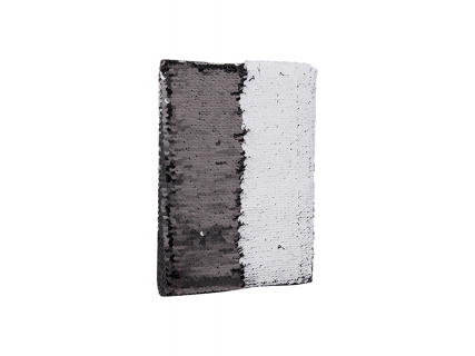 A5 Sequin Notebook (White W/Black)