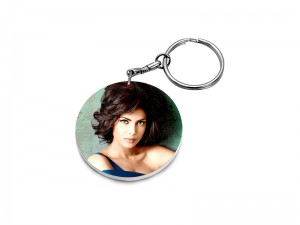 47mm Round Plastic Keychain