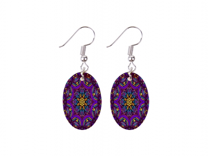 Oval Shell Earring (17.5*25mm)