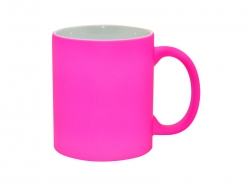 11oz Fluorescent Mug(Frosted, Purple Red)