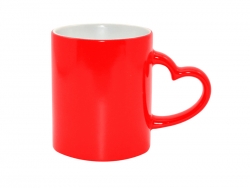 Taza Mágica 11oz Asa Corazón Rojo