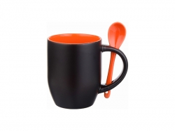 11oz Changing Color Spoon Mug (Orange)