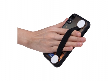 Elastic Band Strap Phone Holder (Black)