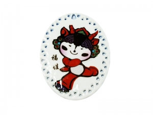 3&quot; Oval Doily with Triangle Trim