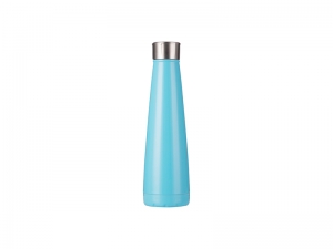 14oz/420ml Stainless Steel Pyramid Shaped Bottle (Blue)