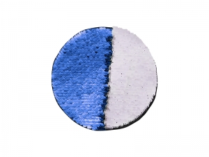 Flip Sequins Adhesive (Round ,Dark Blue w/ White)