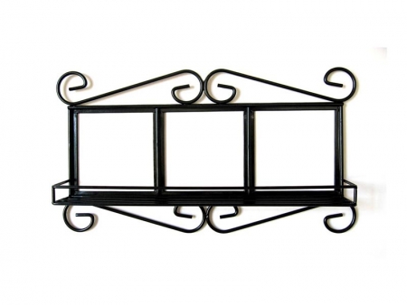 Wrought Iron Frame with Shelf for 4.25” Tiles