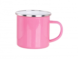 Taza Esmaltada Extra Brillo 12oz/360ml (Rosa)