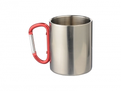 300ml Stainless Steel Mug w/ Carabiner Handle