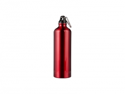 750ml Aluminum Water Bottle - Red