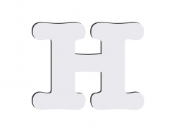 Letras HB Sublimación -H (10*10cm)