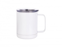 10oz/300ml Stainless Steel Coffee Cup (White)