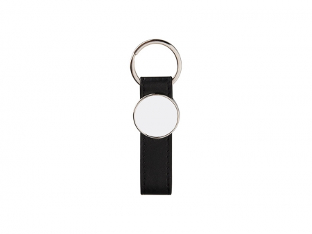 Strip PU Key Chain(Round)