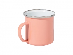 12oz/360ml Colored Enamel Mug (Rose Red)
