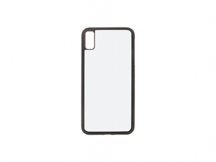 iPhone XS Max Cover  (Rubber, Black)