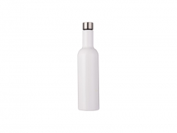 25oz/750ml Stainless Steel Wine Bottle (White)