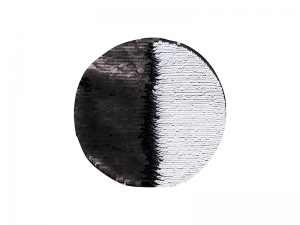 Flip Sequins Adhesive (Round, Black W/ White)