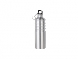 750ml Aluminum Water Bottle (Silver)