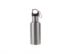 600ml Aluminium Water Bottle (Silver)