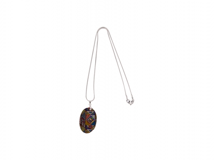 Oval Shell Necklace (25*38mm)