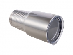 30oz Stainless Steel Tumbler with Ringneck Grip (Silver)
