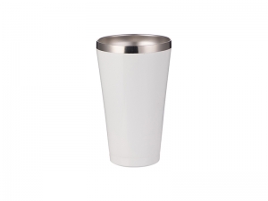 15oz/450ml Stainless Steel Tumbler w/o Lid (White)