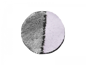 Flip Sequins Adhesive (Round, Silver W/ White)