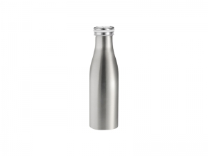 17oz/500ml Stainless Steel Milk Bottle (Silver)