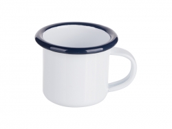 3oz/100ml Enamel Mug (Blue Edge)