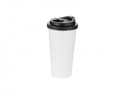 16oz Stainless Steel Tumbler (White) w/ Handle
