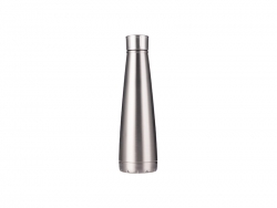 14oz/420ml Stainless Steel Pyramid Shaped Bottle (Silver)