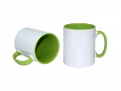 10oz Inner Rim Color Mug (Light Green)