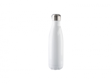 17oz Stainless Steel Coka Shaped Bottle (White)