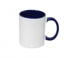11oz Inner Rim Color Mug - Blue