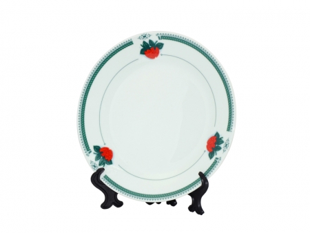7.5&quot; Rim Plates(Green strawberry)