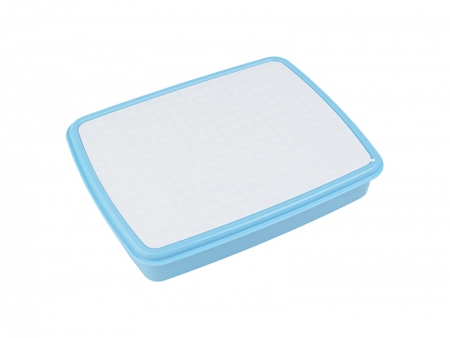 Plastic Lunch Box w/ Grid(Light Blue) w/ Insert   MOQ:2000