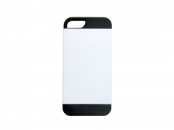 3D iPhone 5/5S 二合一插卡式手机壳保护壳 黑色 （磨砂)